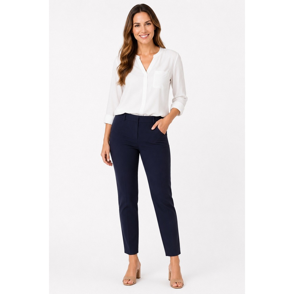 Express Skinny Mid Rise Dress Pants Navy Blue Women 6S Stretch Trousers